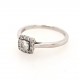 Pre Owned 18ct White Gold Diamond Cluster Ring ZX435